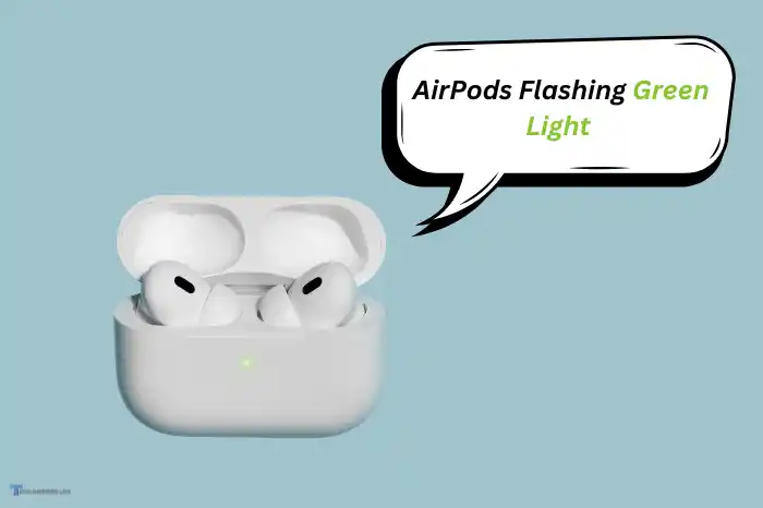 airpods flashing green