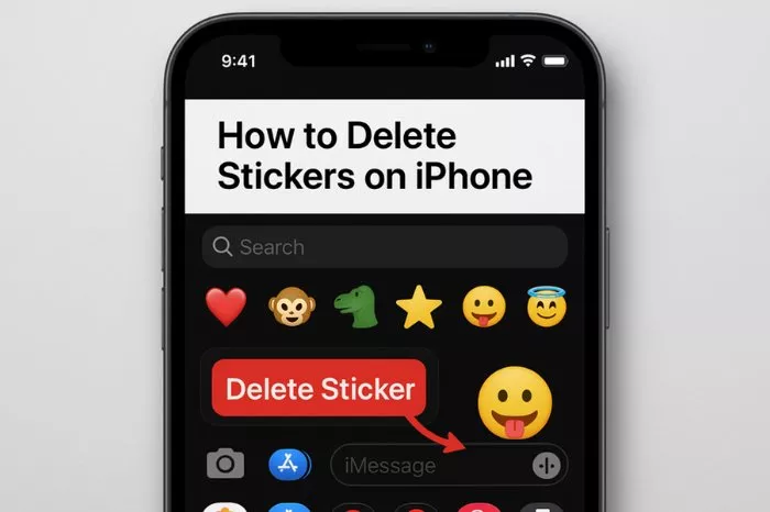 how to delete stickers on iPhone