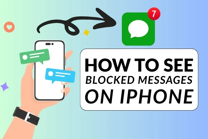 how to see blocked messages on iPhone