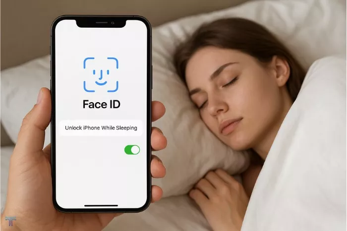 how to unlock iPhone face id while sleeping