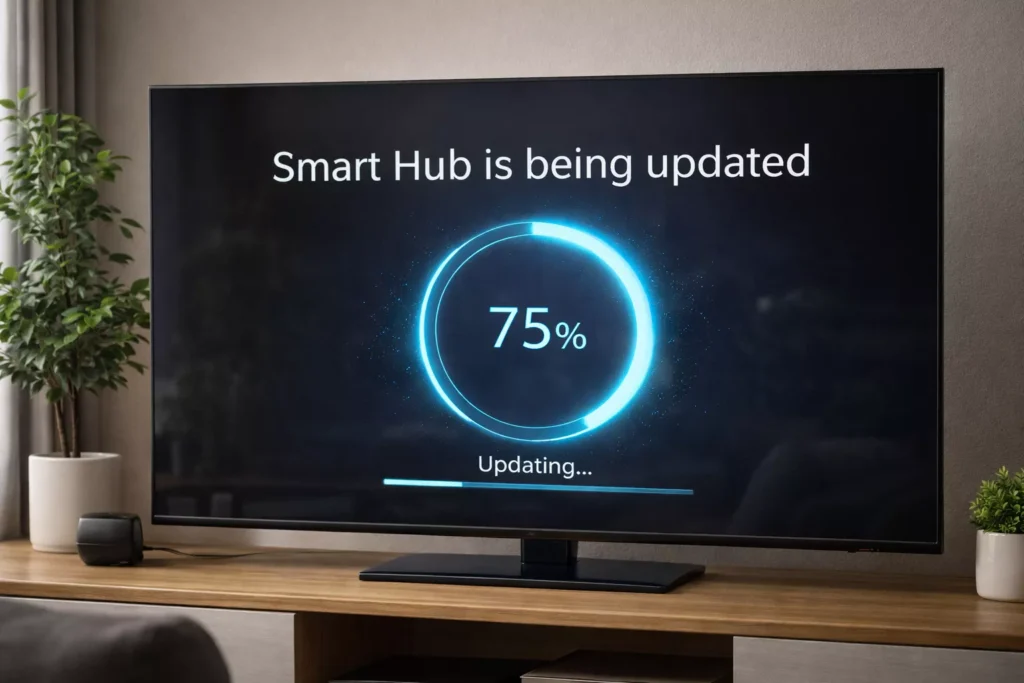 smart hub is being updated