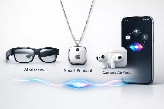 Apple is developing AI Glasses, a smart pendant, and camera-equipped AirPods to enable natural, context-aware daily conversations